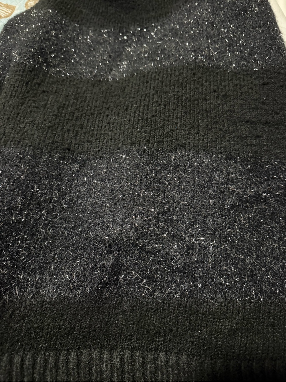 Studio Untold Shimmery Sweater in Black - Picture 5 of 5